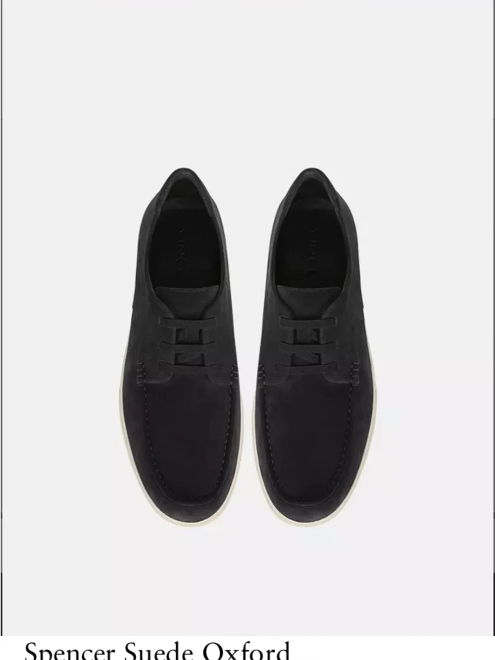 Vince Navy Suede Derby Oxfords